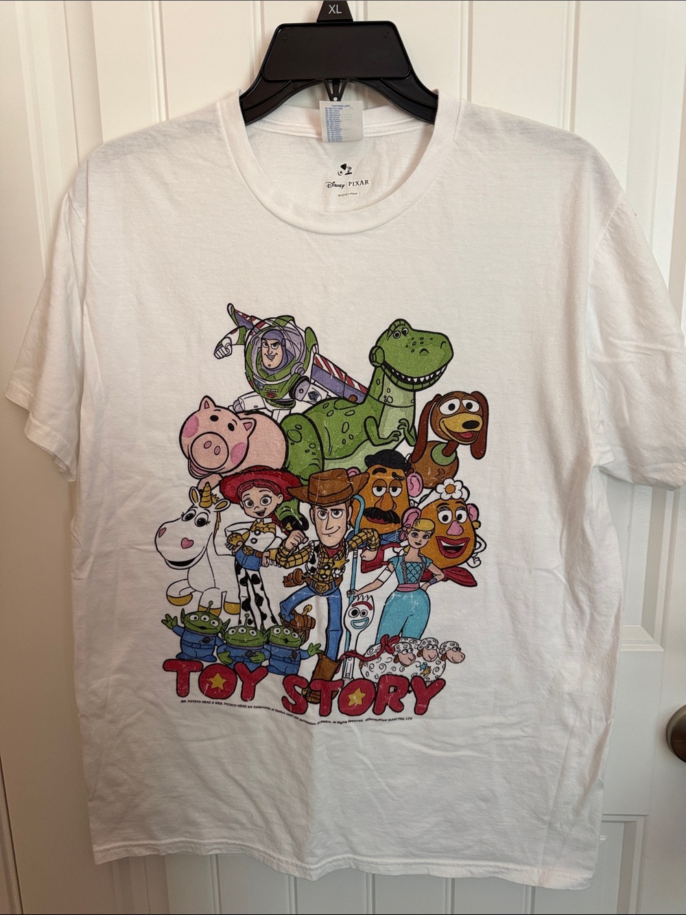 Disney Toy Story White Short Sleeve Graphic Tee
